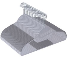Heavy Duty Versatile Plastic Hangers with Non-Slip TPR Pads and 360 Swivel Hook