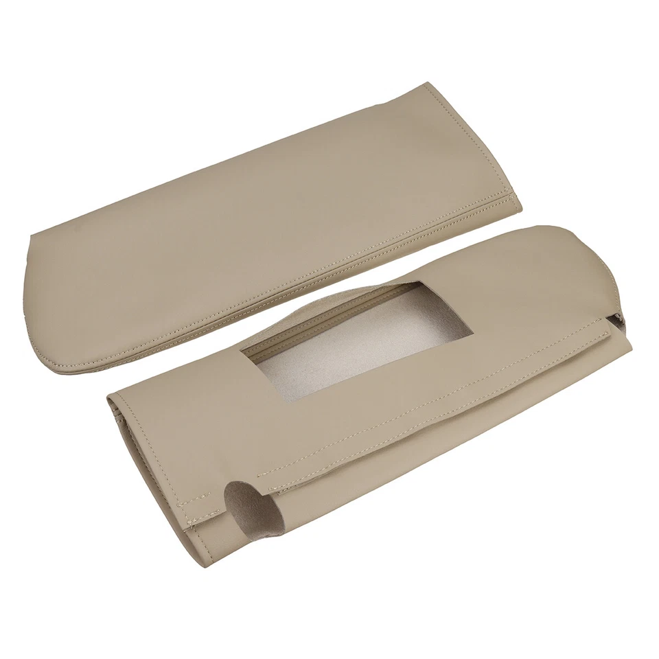 Сменный кожаный бежевый чехол на солнцезащитный козырек для Chevy Tahoe Suburban Yukon 1995-99 годов выпуска - Изображение 4 из 4