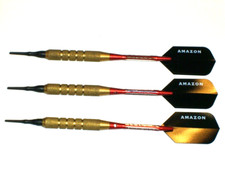 Soft Tip Darts, Used 18 Gram Brass with New Aluminum Shafts and Flights 3655