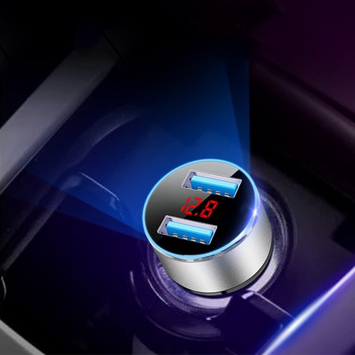 Dual Socket 3.1A Phone Charger Cigaretter Light Plug Power Adapter 2 Ports -QU - Zdjęcie 4 z 6