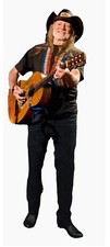 WILLIE NELSON MARTIN GUITAR LIFESIZE CARDBOARD STANDUP STANDEE CUTOUT POSTER NEW