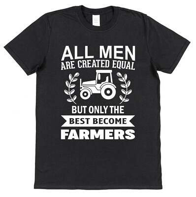 Bauer T-Shirt Geschenk für Ehemann Sohn Papa Traktor Bauernhof Handwerker Landwirtschaft