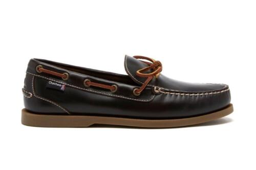Chatham Mens Saunton G2 Deck Shoes in Dark Seahorse - Imagen 1 de 4