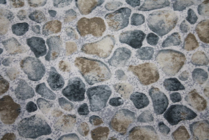 БУЛЫЖНИКИ ЖЕЛТОВАТО-КОРИЧНЕВОГО И СЕРОГО ЦВЕТА ИЗ ТКАНИ - 100% ХЛОПОК ТКАНЬ - Изображение 3 из 4