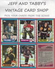 1989-90 TOPPS HOCKEY 1 TO 198 / SEE DROP DOWN MENU FOR CARD YOU WILL RECEIVE