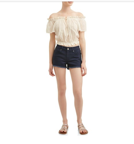 fray hem Blue denim shorts | eBay