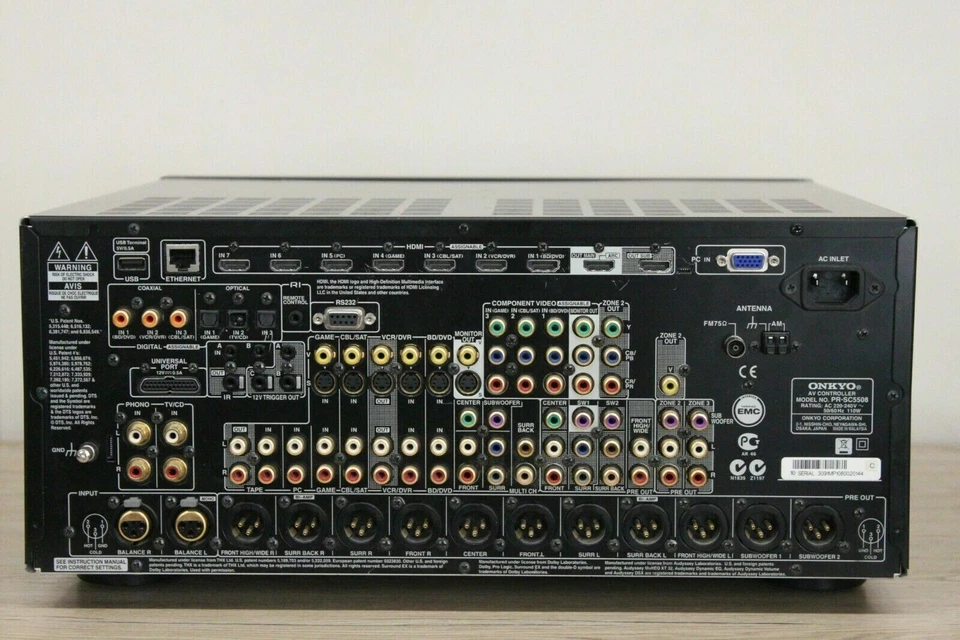 Preamplificatore Onkyo PR-SC5508 9.2 THX ULTRA  - Immagine 3 di 4