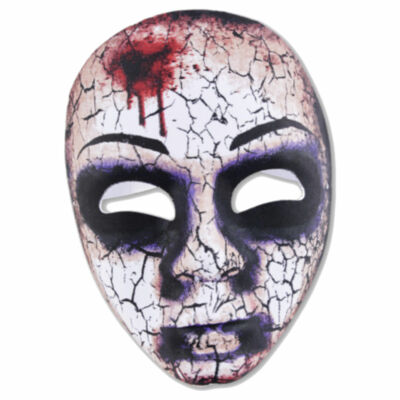 Zombie Maske Stoff Tod Dämon Grusel Horror Untoter Halloween Karneval Zubehör
