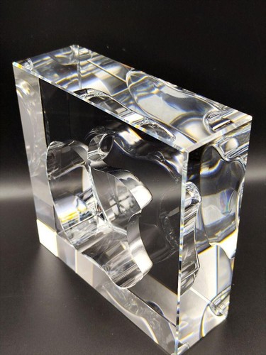 Unused Apple computer Macintosh 20Th Anniversary object Ornament HOYA glass Rare - Afbeelding 4 van 11