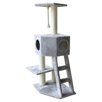 Europet Bernina Kratzbaum Classic Rover Grau 50X40X120 Cm, Eckmodell, Sisal
