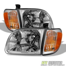 For 2000-2004 Toyota Tundra Regula/Access Cab Headlights+Parking Corner Lights