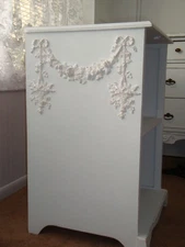 New! Rose Swag & Floral Basket Drops Furniture Applique Architectural Pediment