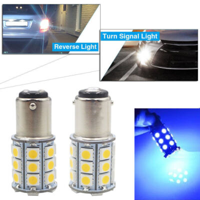 SMD BA15D Tail Lights Bulbs 1004 1076 1142 Fit For Cabin Marine Boat USA Blue