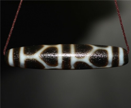 TIBETISCHE ECHTE LANGLEBIGKEIT DZI PERLE ANHÄNGER ANTIK SCHILDKRÖTE GZI AMULETT CHARM ECHT