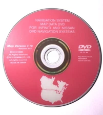 Nissan Infiniti Navigation Map Update DVD North America X7 7.10 GPS