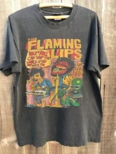 The Flaming Lips Band In Concert Cotton Charcoal Unisex Shirt Classic Style