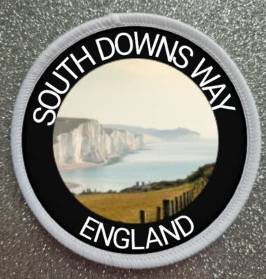 3'' South Downs Way England Iron / Sew On Sublimation Patch Badge Walk Hike