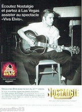 PUBLICITE ADVERTISING 056  2010  Elvis Presley  & Nostalgie Legend radio