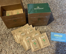 Tea Tree  Coconut Oil Eyelid Lash Wipes Box Of 60 Individually Wrapped Cleanser