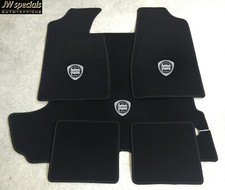 Tappeto auto tappetini bagagliaio set per Lancia Fulvia Coupè argento 5 pezzi Nuovo 