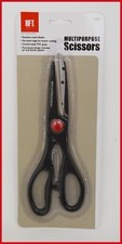 MULTIPURPOSE SCISSORS STAINLESS HEAVY DUTY BLADES - PVC GRIPS NEW FREE SHIPPING