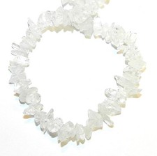 GC127 Rock Crystal Small 7mm - 10mm Natural Quartz Gemstone Chip Beads 15"