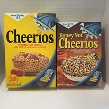 CHEERIOS STAR TREK The Next Generation Cereal Boxes Empty General Mills 1988 VTG