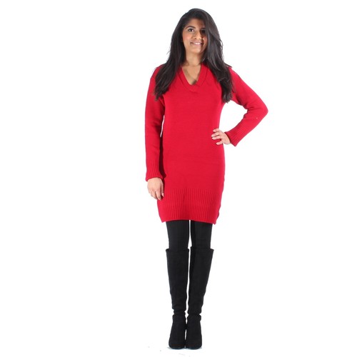 Ladies Cowl Neck Jumper Sweater Tops Tunic Long Sleeve Dress Size S Plus Size 18 - 第 55/147 張圖片