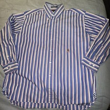 Tommy Hilfiger Embroidered Crest Button Down L/S Striped Shirt XL