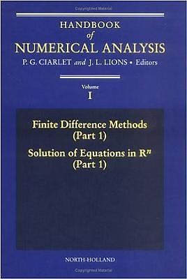 Finite Difference Methods Solutions of Equations in R HNA 1 (Volume 1) (Handbook