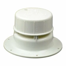 Ventline V2049-01 White Plastic Plumbing Ventilation Cap - 1-1/2 Inch