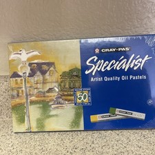 Cray-Pas Sakura Oil Pastel Square Sticks Set 50-Piece Specialist Assorted ESP5