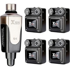 XVive U4R4 In-Ear Monitor Wireless System Transmitter One and Four Receiver