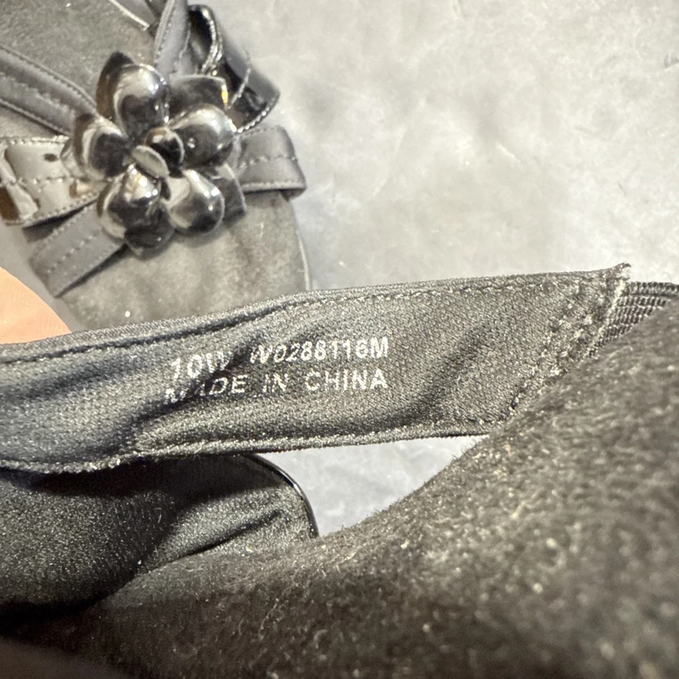 Sandálias ortopédicas para berços de caminhada dedo aberto com detalhes florais tamanho 10W - Imagem 3 de 4