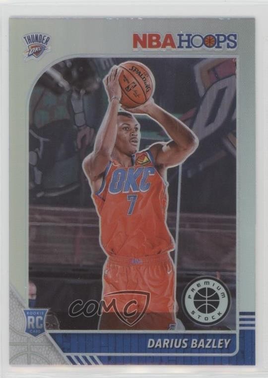 2019-20 Panini NBA Hoops Premium Stock Silver Prizm Darius Bazley #249 Rookie RC