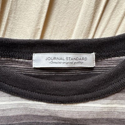 JOURNAL STANDARD - journal standard Ｔshirt Journal Standard Border T-Shirt 100% Cotton, Size L, Classic