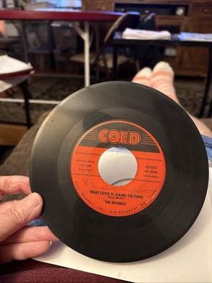 THE RIVIERAS  Count Every Star / True Love Is Hard To Find -Doo Wop 45 RPM CO-ED