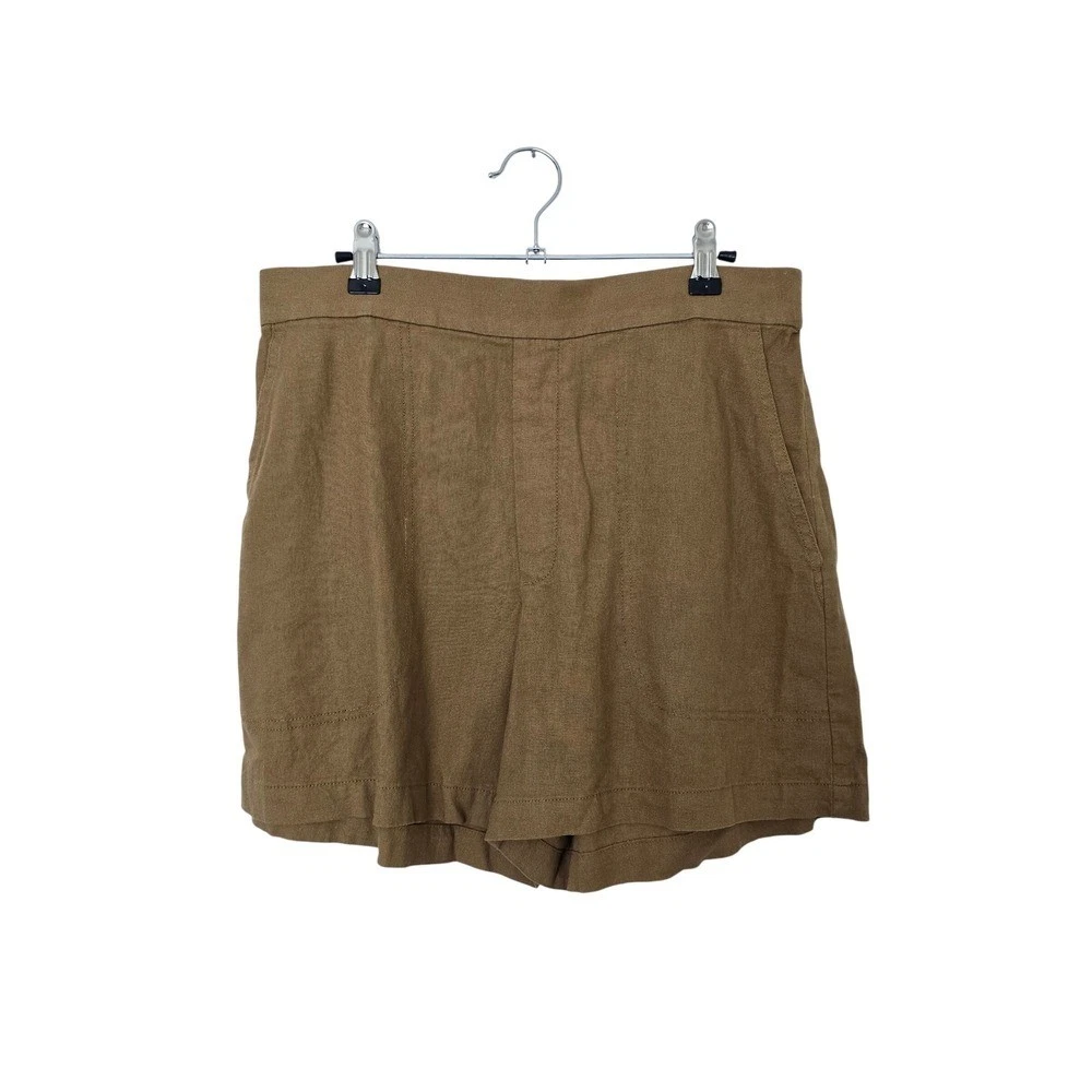 Banana Republic Shorts Women Medium Brown Linen Blend High Rise Elastic Back
Opens in a new window o