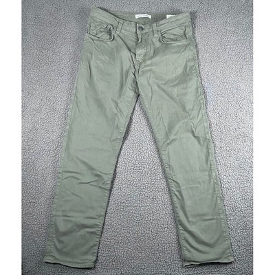 Mavi Zach 453 Mens Olive Green Straight Leg Stretch Cotton Chino Pants 33x32