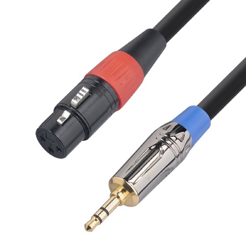 Jack 3.5mm to 3Pin XLR Cable TRS Male to XLR Female Audio Adapter Mic Cable 30cm - Photo 5/11