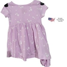 New With Tag -Cat  Jack - Toddler  Girl Dress Light Purple Floral Size 18 Mons