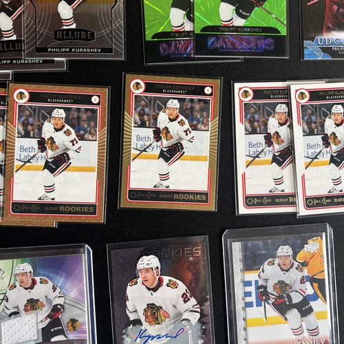 Philipp Kurashev 16 Card NHL Ice Hockey Trading Card Lot Rookie Auto Jersey YG - Picture 8 of 15