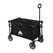 Ozark Trail Folding Multipurpose Camp Wagon Cart, Black - New