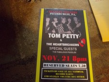 Tom Petty & Heartbreakers concert poster  nov 21