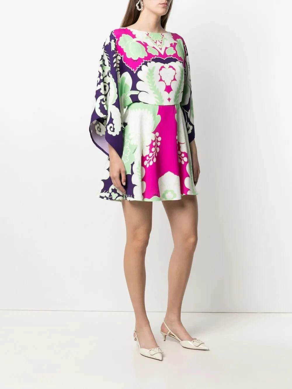 Mini Abito Valentino Garavani World Stampa Arazzo