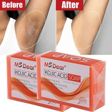 2Pack Kojic Acid Soap Acne Dark Spot Remover Skin Lightening Whitening Face Body