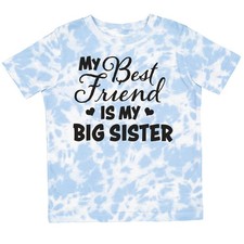 Inktastic My Best Friend Is My Big Sister With Hearts Toddler T-Shirt Family Kid