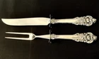 Wallace Grand Baroque Sterling Carving Set No Monogram Elegant Dining