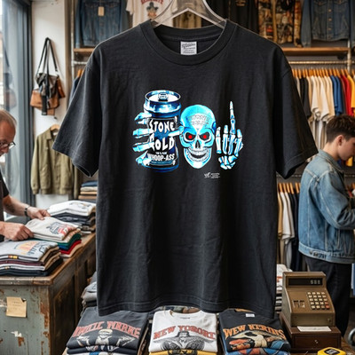 Stone Cold Vintage Inspired Whoop Unisex T-Shirt Fast Shipping Größe S-3XL