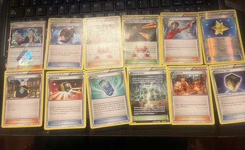 Trainer 12 Pokémon Cards 9-2014 1-2015,16,18 Cyrus & Max Revive Holo + - Picture 3 of 3